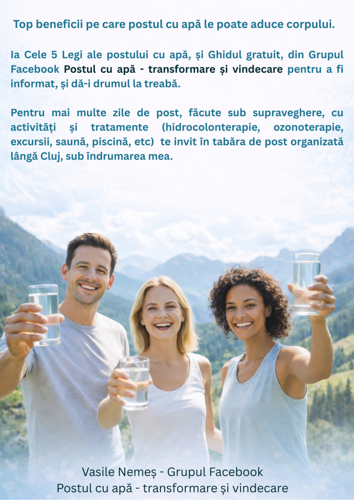 Ce este postul cu apă? – potențialul biologic activat!