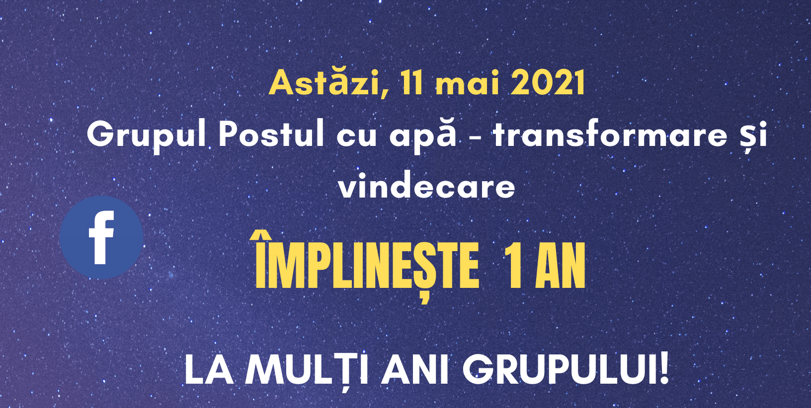 Grupul nostru împlinește un an