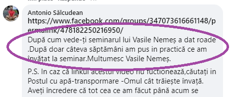 Mărturie din conferinta transformationala